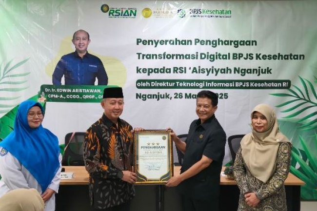 Pastikan Kemudahan Layanan serta Implementasi Transformasi Digital JKN Berjalan Optimal, Direktur Teknologi Informasi BPJS Kesehatan Kunjungi RSI Aisyiyah Nganjuk