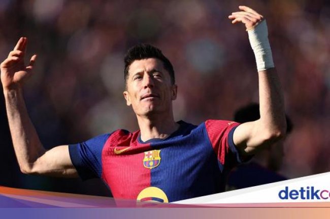 Lewandowski Capai Musim Terbaiknya di LaLiga, Pepet Mo Salah di Eropa