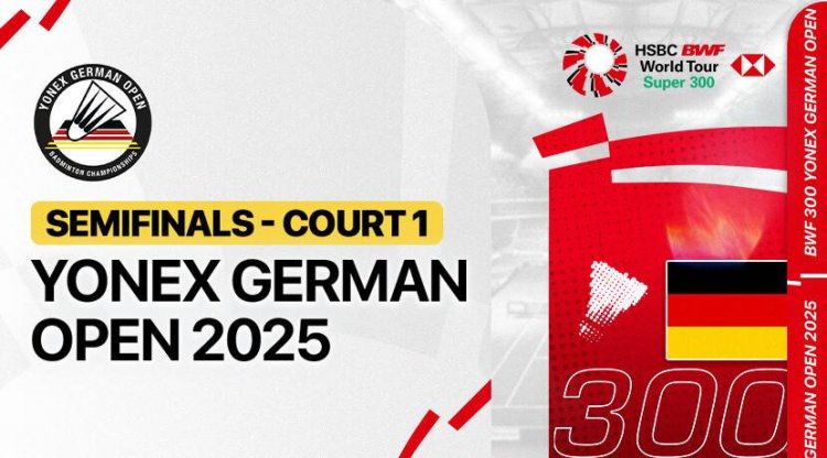Live Streaming Yonex German Open 2025 - Court 1