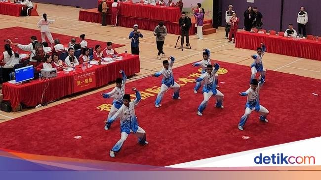 Indonesia Tampil dengan Peci di Kejuaraan Wushu Internasional