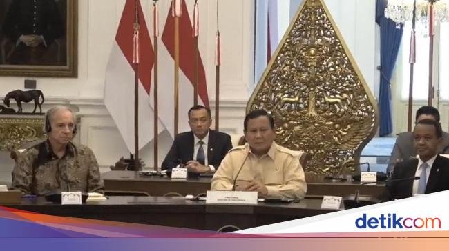 Prabowo ke Investor AS Ray Dalio: Kami Perlu Nasihat Kritis