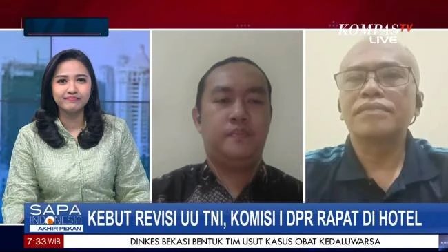 Geruduk Rapat Revisi UU TNI di Hotel Berbintang, KontraS: Janggal, Seolah-olah Ada yang Dirahasiakan