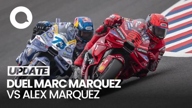 Video 'Perang Saudara' Lagi di MotoGP Argentina, Marc Marquez Juaranya