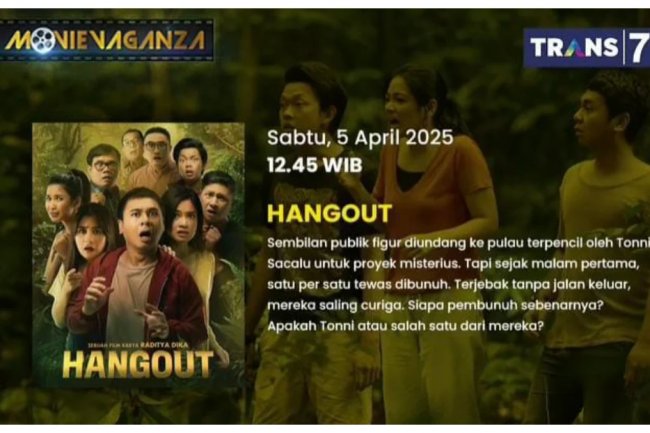 Sinopsis Film Hangout: Ketika Komedi Bertemu Teror di Pulau Terpencil, Tayang di Movie Vaganza Trans7