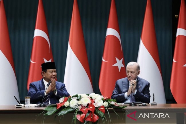 Prabowo dan Erdogan sepakat terus bela Palestina, bangun kembali Gaza