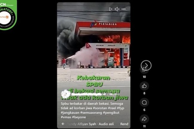 Waspada Hoaks Peristiwa SPBU Kebakaran Beredar, Simak Daftarnya