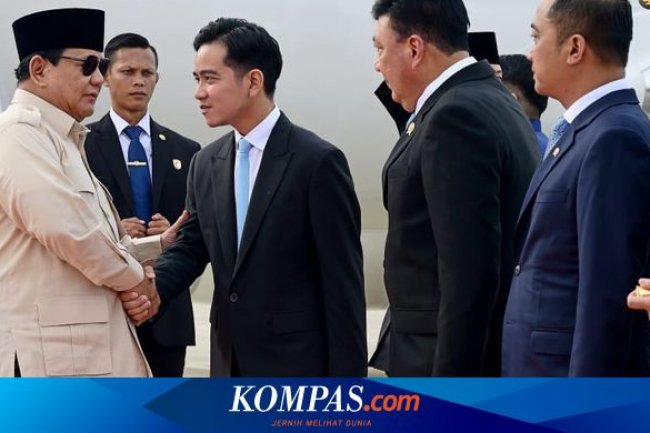 Prabowo Tiba di Indonesia Setelah Keliling Timur Tengah, Disambut Gibran dan Budi Gunawan