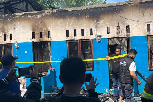 Polresta Palangka Raya Gelar Olah TKP Peristiwa Kebakaran Kos Di Jalan Bukit Gloria 