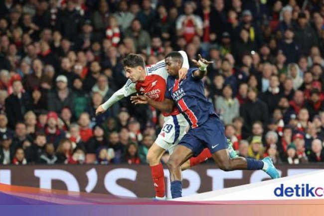 Jadwal Liga Champions Malam Ini: Arsenal Vs PSG