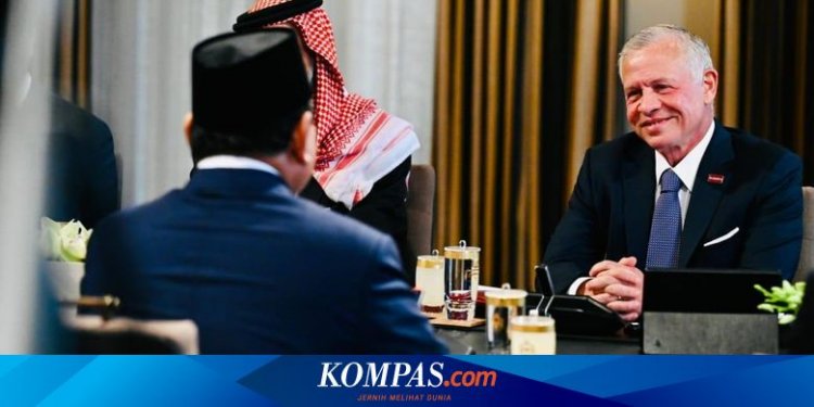 Raja Yordania ke Prabowo: Persahabatan Anda dan Saya Telah Terjalin Sejak Prajurit Muda