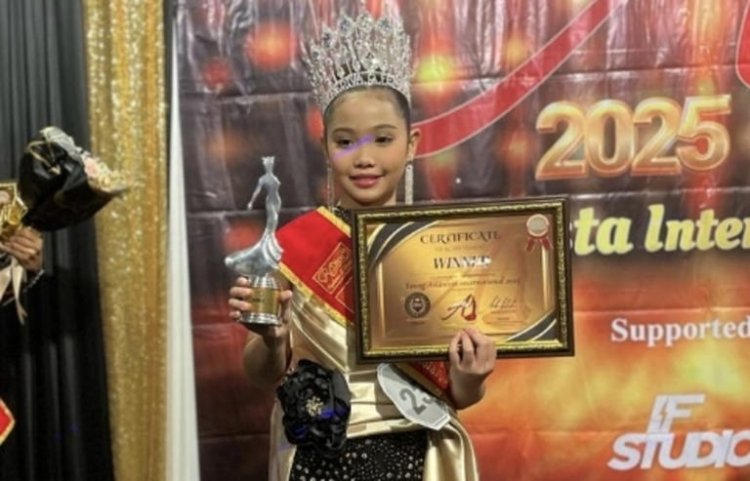 Gloria Nababan Raih Gelar The Winner Asianista Internasional 2025 di Singapura