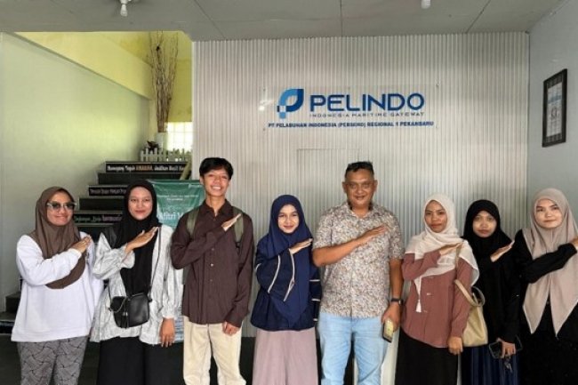 Mahasiswa UIN Suska Riau Kunjungi PT Pelindo Regional 1 Pekanbaru, Pelajari Teknologi Informasi