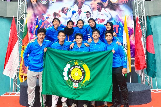 UKM Karate USU Raih Prestasi Internasional di Malaysia