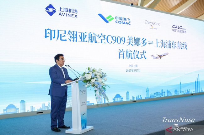 Maskapai TransNusa buka rute penerbangan internasional Manado-Shanghai