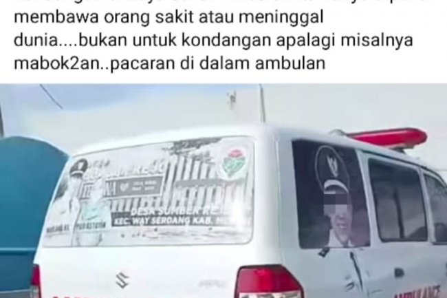 Warga: Ambulance Kok Dipakai untuk Kondangan? Polres Mesuji Membenarkan Peristiwa Laka Lantas