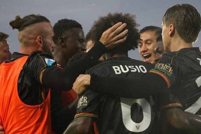 Reaksi Tandem Bang Jay Usai Buat Gol dan Bawa Venezia Naik Peringkat