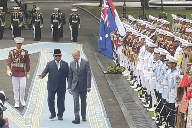Albanese Disambut Meriah di Istana Negara