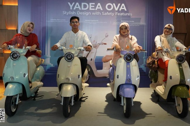 Makin Trendi, Empat Motor Listrik Yadea Punya Warna Baru