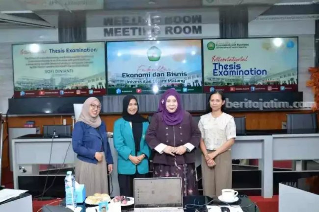 FEB Unisma Gelar Ujian Skripsi Mahasiswa Internasional Bareng Penguji dari Thailand