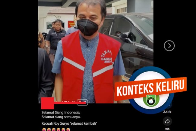 INFOGRAFIK: Foto Roy Suryo Pakai Rompi Tahanan Merupakan Peristiwa 2022, Bukan 2025