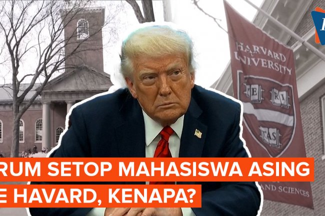 Trump Larang Harvard Terima Mahasiswa Internasional, Tuding Kampus Pro Partai Komunis China