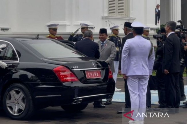 Prabowo terima kunjungan resmi PM Li Qiang di Istana Merdeka