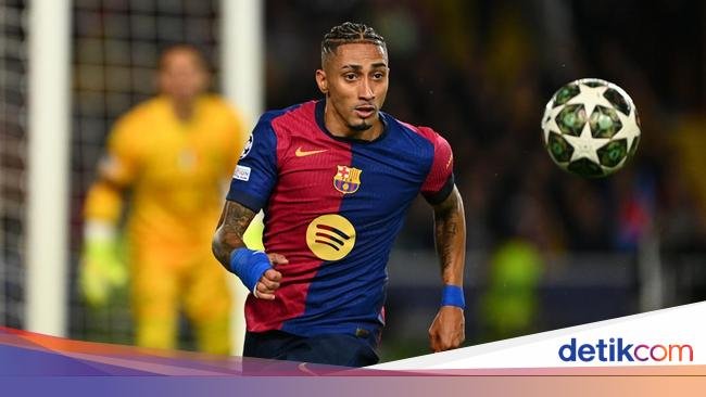 Barcelona Ditahan Inter, Raphinha Lewati Torehan Messi