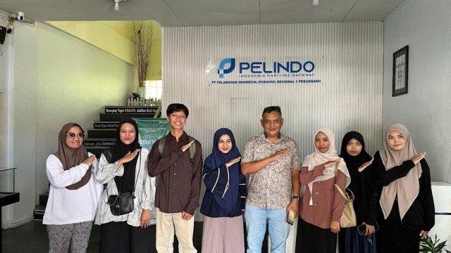 Mahasiswa UIN Suska Riau Kunjungi PT Pelindo Regional 1 Pekanbaru, Pelajari Teknologi Informasi