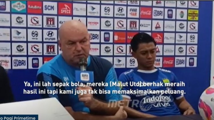 Bojan Hodak Kecewa Persib Tak Mampu Memaksimalkan Peluang saat Hadapi Malut FC