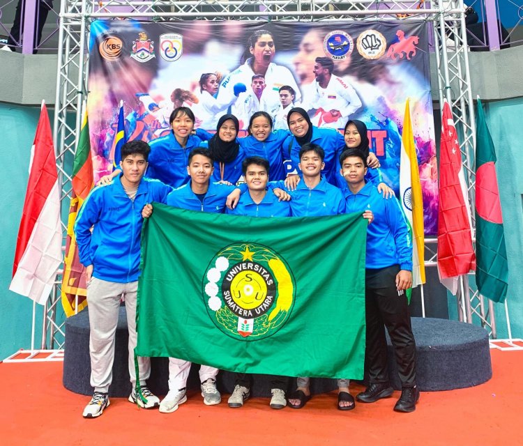 UKM Karate USU Raih Prestasi Internasional di Malaysia