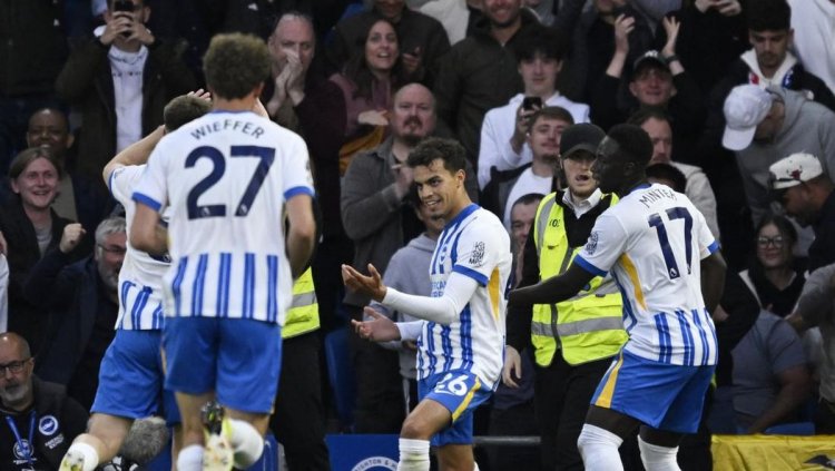 FOTO: Brighton Buat Comeback Brilian Hajar Liverpool