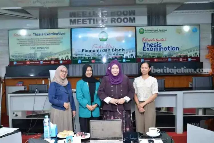 FEB Unisma Gelar Ujian Skripsi Mahasiswa Internasional Bareng Penguji dari Thailand