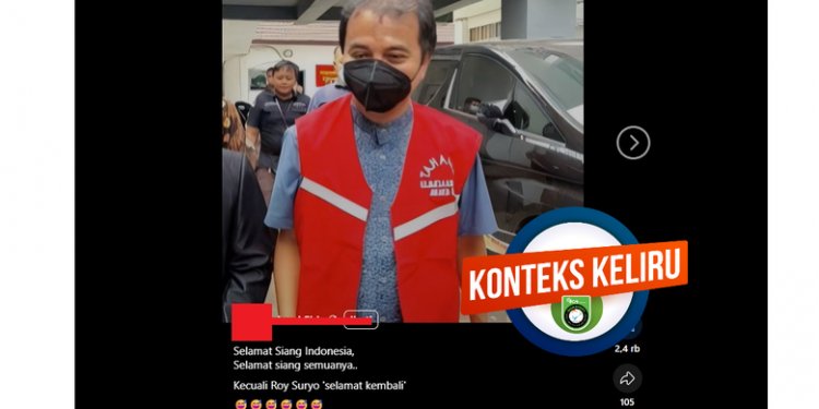 INFOGRAFIK: Foto Roy Suryo Pakai Rompi Tahanan Merupakan Peristiwa 2022, Bukan 2025