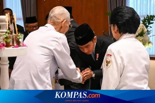 Momen Menyejukkan Upacara Hari Pancasila: Gibran Salami Try Sutrisno, Mega-Prabowo Akrab