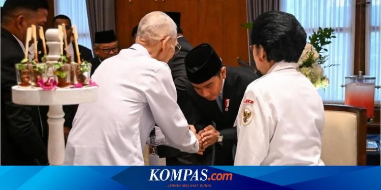 Momen Menyejukkan Upacara Hari Pancasila: Gibran Salami Try Sutrisno, Mega-Prabowo Akrab