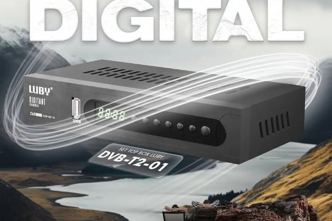 Nikmati Tayangan Dimanapun dengan Set Top Box DVB-T2-01 Luby