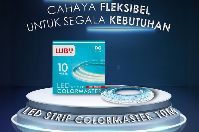 LED Strip Luby Tipe Color Master 10 Meter (Cahaya Putih): Pencahayaan Efisien dan Fleksibel