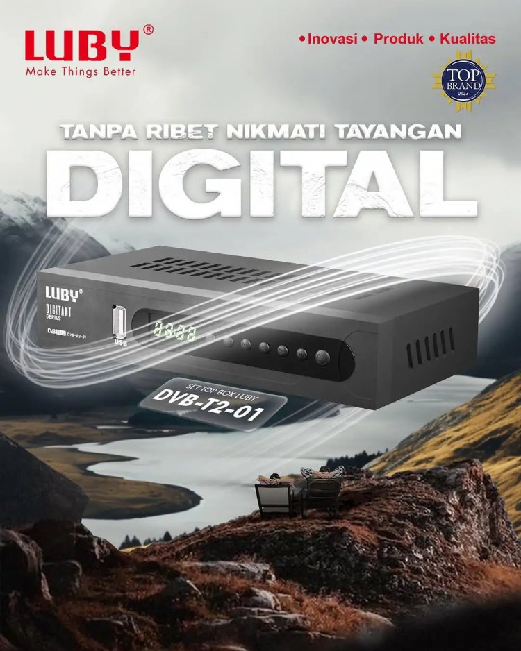 Nikmati Tayangan Dimanapun dengan Set Top Box DVB-T2-01 Luby