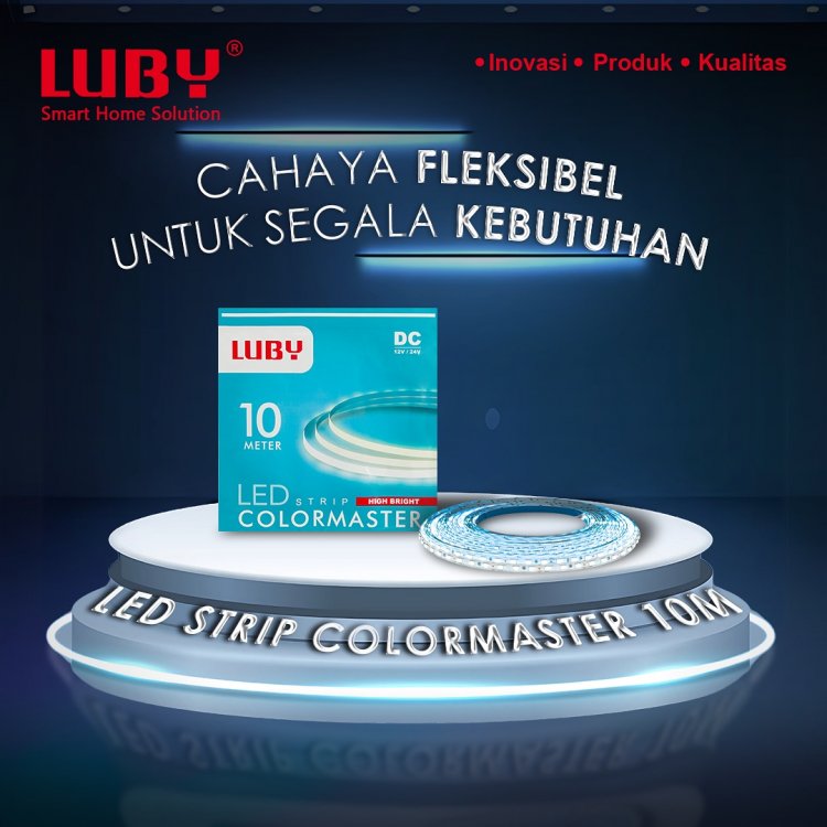 LED Strip Luby Tipe Color Master 10 Meter (Cahaya Putih): Pencahayaan Efisien dan Fleksibel