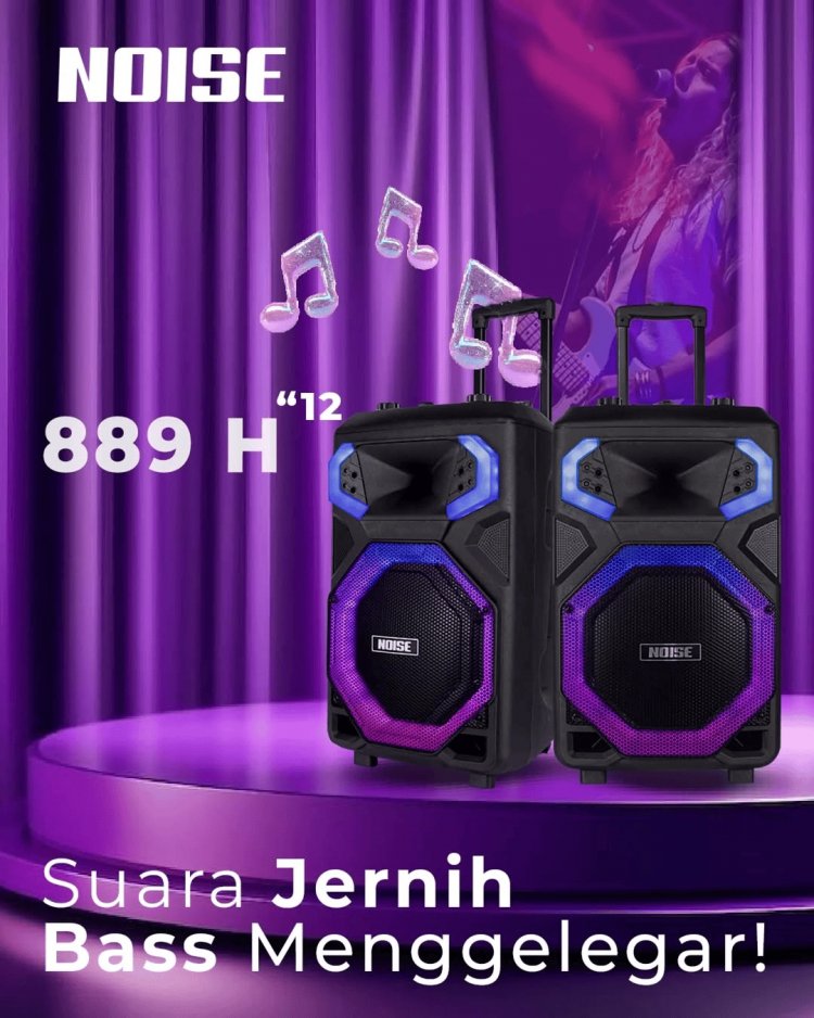 Review NOISE Speaker 899 H 12 inch Bluetooth Portable Wireless: Solusi Audio Portabel Terjangkau untuk Audiophile