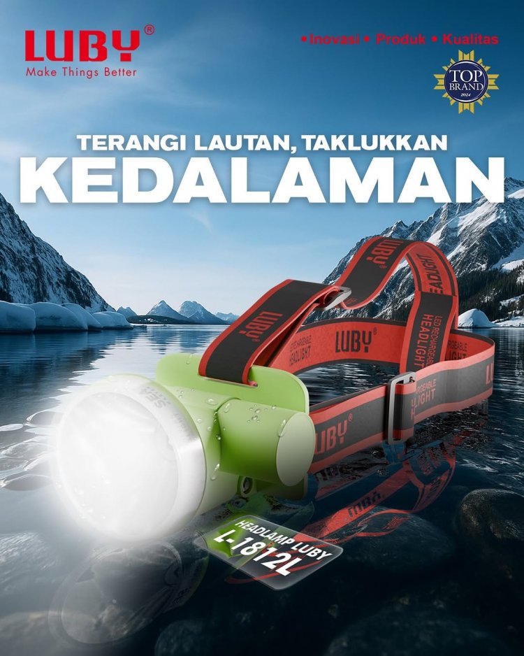 Headlamp Luby L-1812L: Solusi Pencahayaan Tangan Bebas untuk Aktivitas Outdoor dan Menyelam