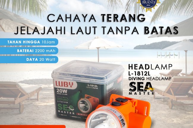 Headlamp Luby L-1812L: Pencahayaan Tahan Lama dan Handal untuk Aktivitas Luar Ruangan