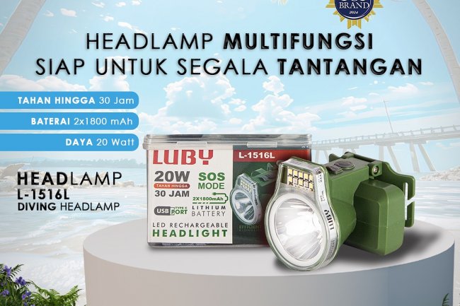 Headlamp Luby: Pilihan Utama untuk Keamanan dan Kenyamanan Aktivitas Malam