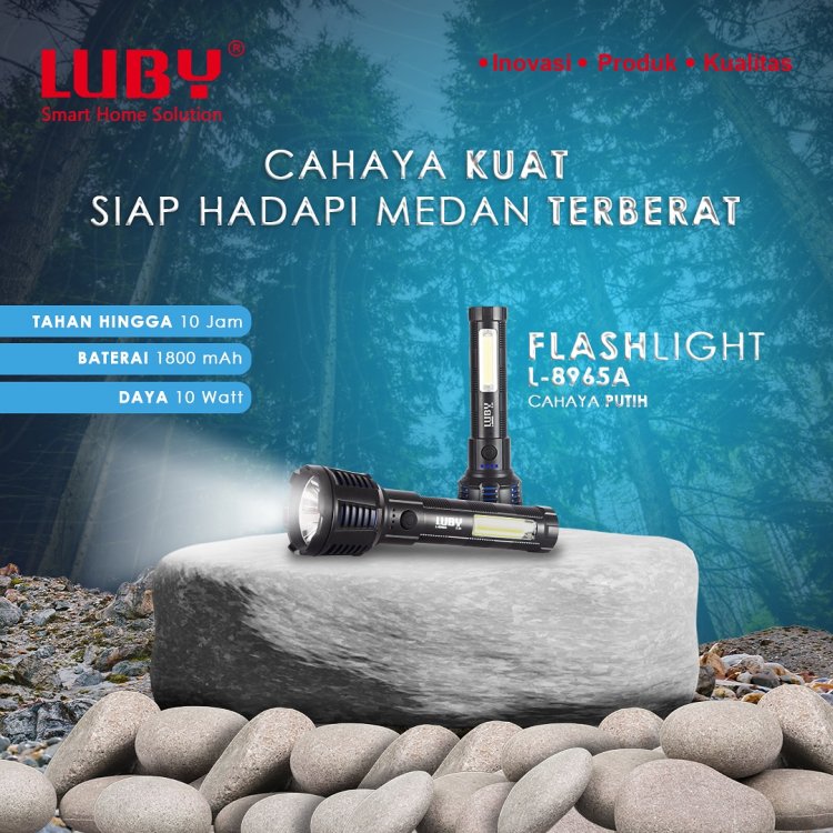 Senter LUBY L-8965A: Penerangan Tahan Lama dan Efisien