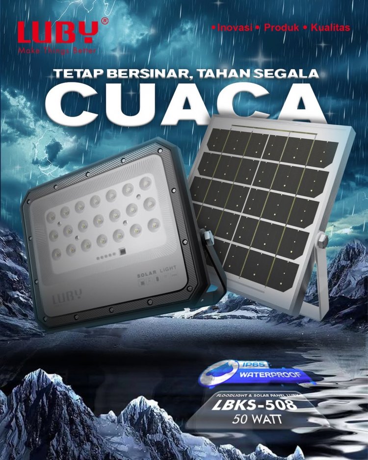 Lampu Sorot Solar Panel Luby: Solusi Hemat Energi dan Ramah Lingkungan