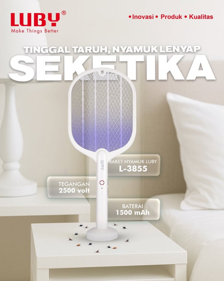 Harga Raket Nyamuk Luby 40 Ribuan Bisa Lindungi Keluarga