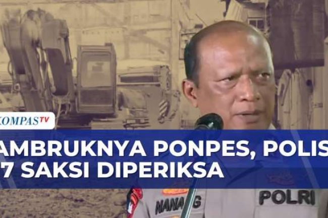 17 Saksi Diperiksa untuk Usut Peristiwa Ambruknya Bangunan Ponpes Al-Khoziny