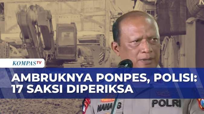 17 Saksi Diperiksa untuk Usut Peristiwa Ambruknya Bangunan Ponpes Al-Khoziny