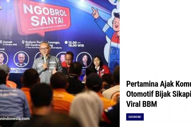 Pertamina Ajak Komunitas Otomotif Bijak Sikapi Isu Viral BBM