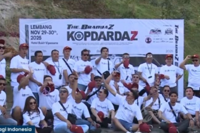Keseruan Kopdar Komunitas Otomotif 'The Brandaz' di Lembang